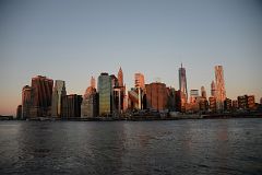 06 Sunrise On New York Financial District Skyline From Brooklyn Heights